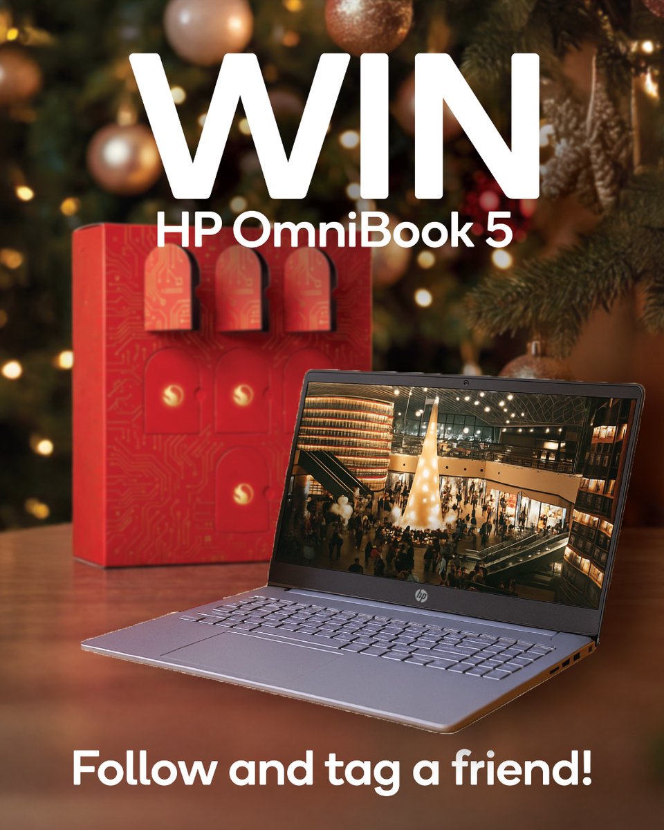 Snapdragon_UK's tweet image. Whether you're doing some last-minute online browsing or braving the shops, we’re gifting you the power of a panic-free Christmas Eve with the @HP OmniBook 5✨  #SnapdragonXSeries

Don't miss out:
🎁 Follow @Snapdragon_UK
❤️ Tag the friend who's saved you with next-day delivery…
