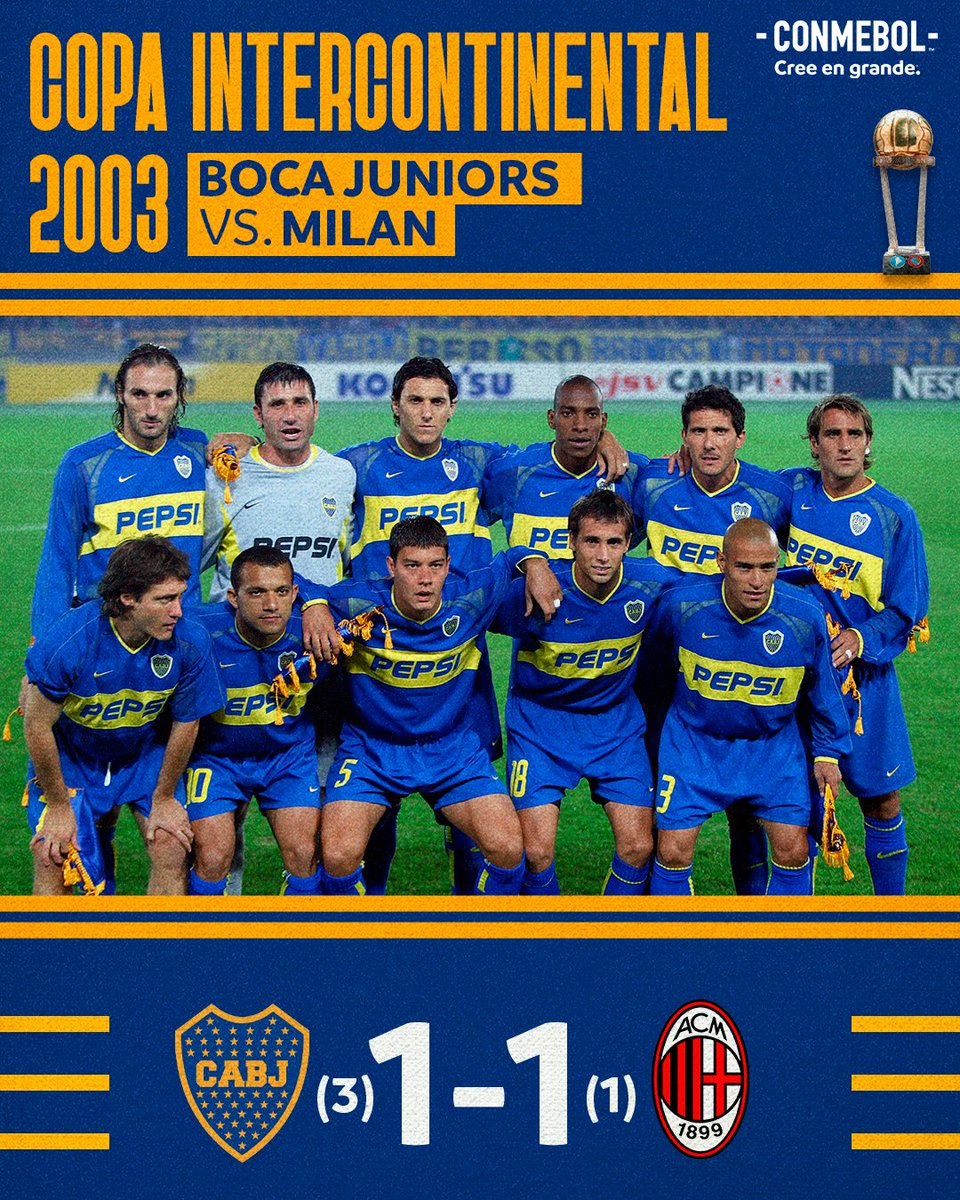¡La tercera de <a href="/BocaJrsOficial/">Boca Juniors</a>! 🏆🙌

#CreeEnGrande
