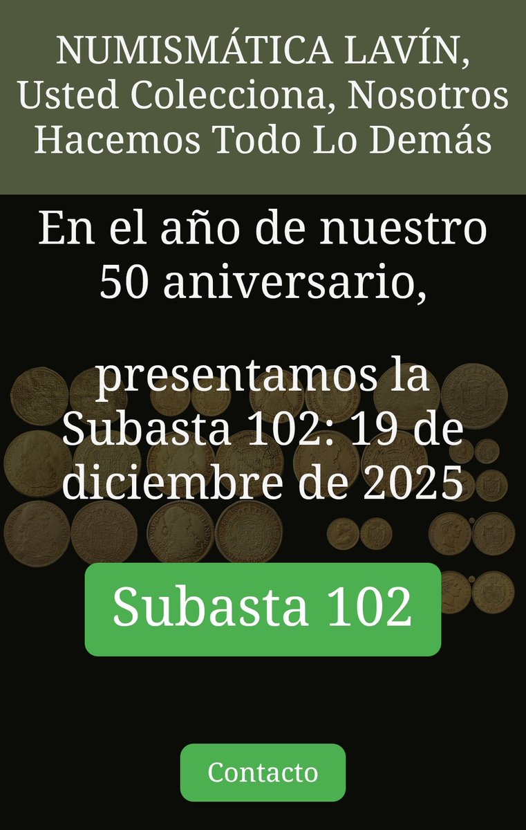 Numismática Lavín tweet media