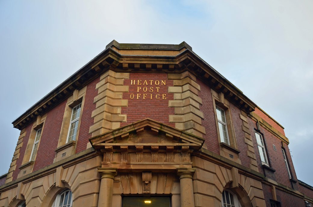 TyneSnapper's tweet photo. #Heaton #NewcastleUponTyne Quite a striking neo-Georgian piece of architecture photographed on this day 14th December 2016 - Heaton Post Office Newcastle upon Tyne. https://t.co/RHDVe7BlFD