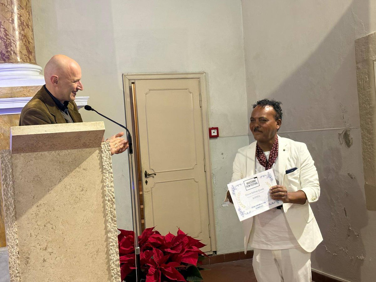 GhideonMusa's tweet photo. Congratulation wedi Quada 

Today marks the opening of the Bracciano Film Festival in the picturesque historic town of Bracciano, Italy—just outside Rome—where the Eritrean film "Sofia", directed by acclaimed filmmaker Efrem Kahsay (Wedi Quada), is proudly participating.

The festival celebrates independent cinema through a series of screenings and awards in categories such as Best Direction, Storytelling, and Performance. #Eritrea #Film