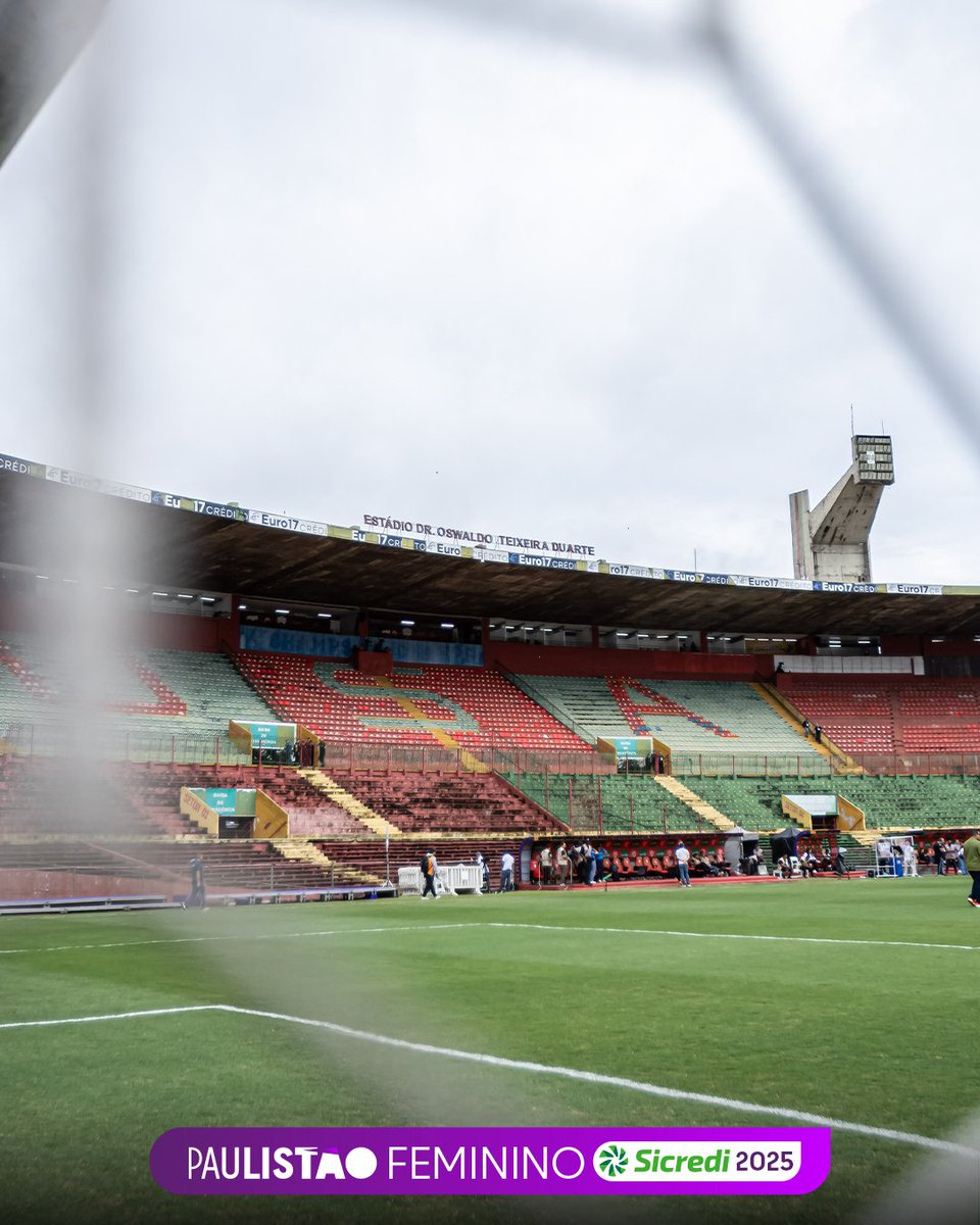 PaulistaoFem's tweet photo. PALCO PRONTO! 🏟️
Tá chegando a hora da bola rolar no Canindé! É domingão de #DerbyFinal!
#PaulistãoFemininoSicredi 
📷Rebeca Reis e Jhony Inacio/Ag. Paulistão https://t.co/y2E2axpXsc