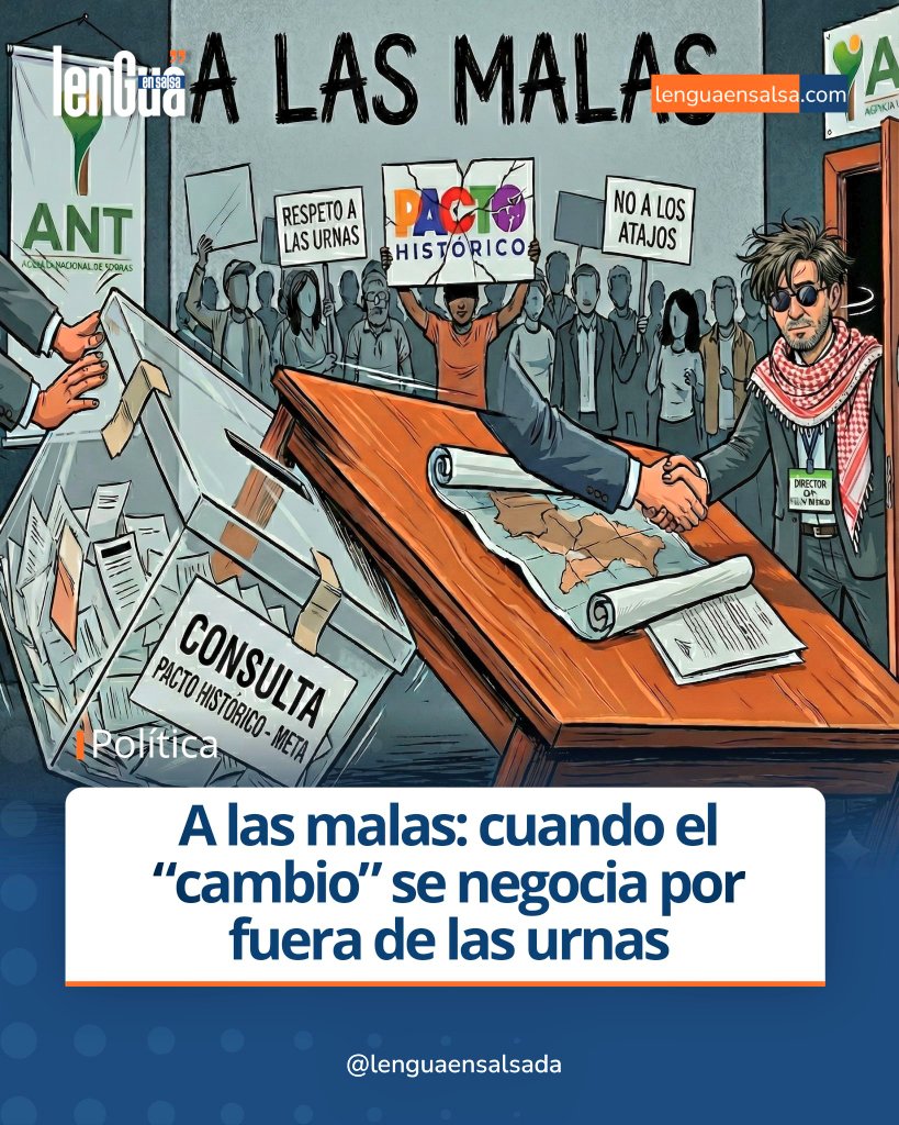 #Opinión | A las malas: cuando el “cambio” se negocia por fuera de las urnas
En el Meta, el discurso del cambio chocó con la realidad de los acuerdos. Las bases votaron; otros decidieron distinto.
facebook.com/share/p/1Fkvub…
