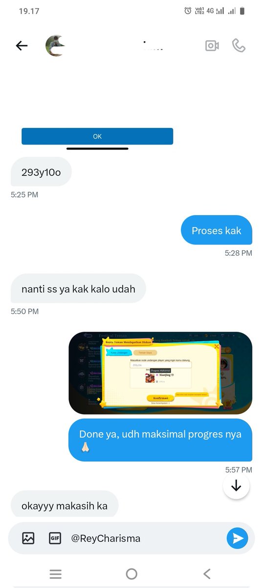 Rey || Open Tap Callback Ml 25K tweet media