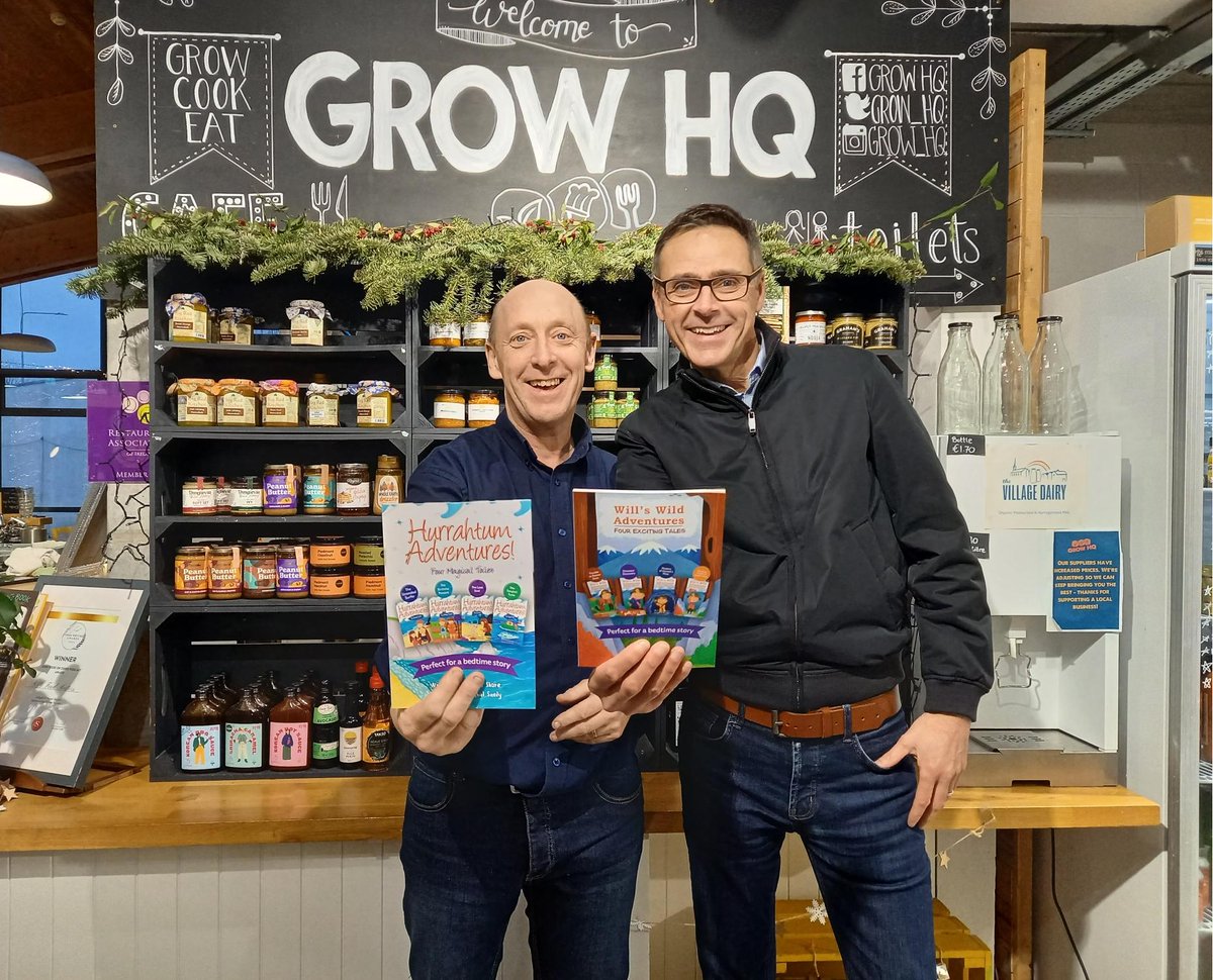 Thrilled to be now stocking my bedtime adventure stories in GROW HQ in Waterford!👏

They have an award-winning zero-waste café, organic kitchen garden, education centre, working farm, &amp; home of GIY which aims to inspire a global movement of food growers.

Thanks to Allen Troy!🙂