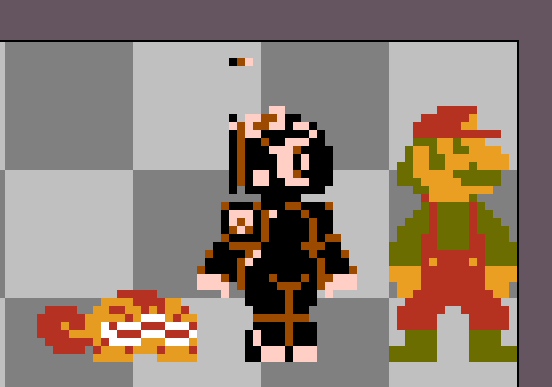 DEXA_Entertain's tweet photo. What if Bullet Jill but retro? Also Maw Maw Mouthful is here cuz why not. #supermario #oc #Pixelart #BulletBill https://t.co/15LnH31vY3