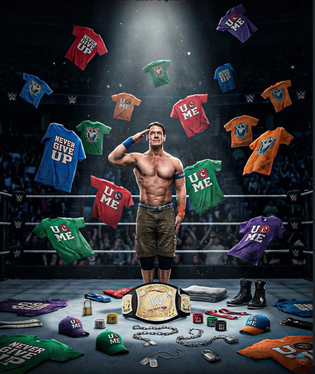 DirtyDomDom's tweet photo. Thank You Champ, Thank You Cena. 

#ThankYouCena https://t.co/S9IM0oR174