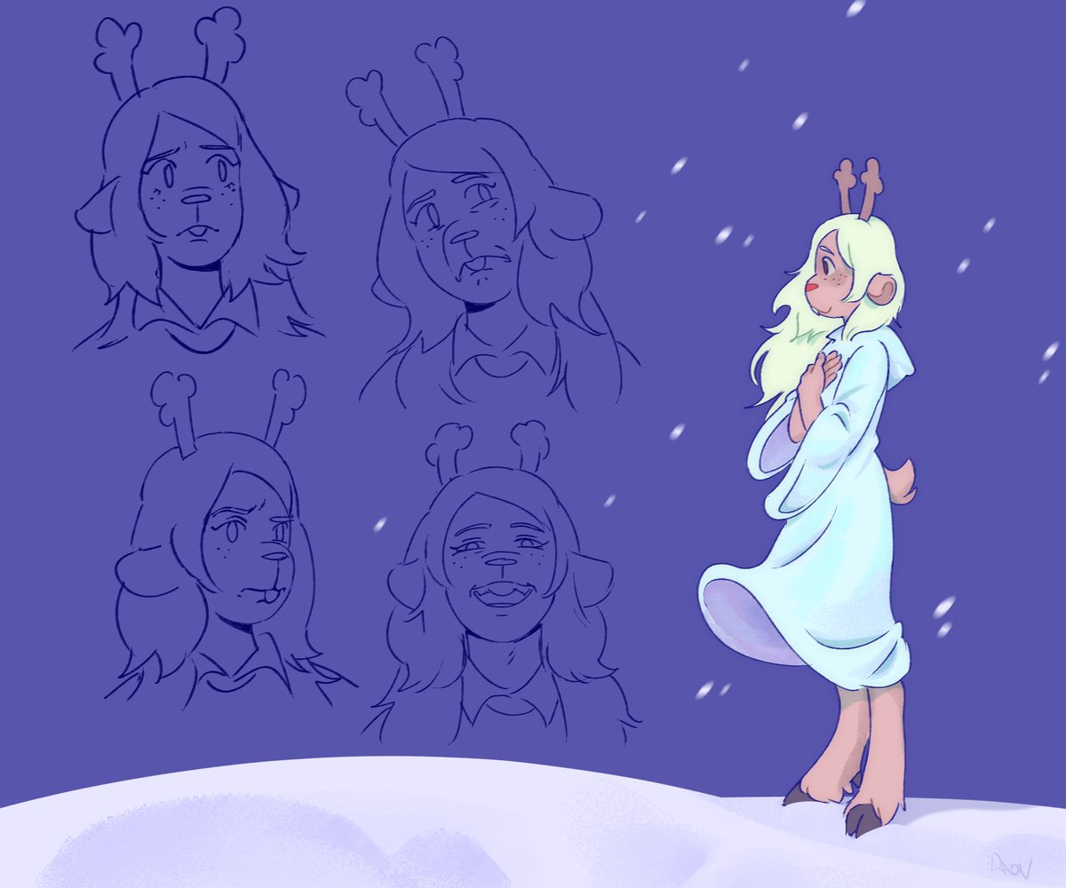 tried to figure out how do I draw Noelle..... I didn't...

#deltarune #noelledeltarune