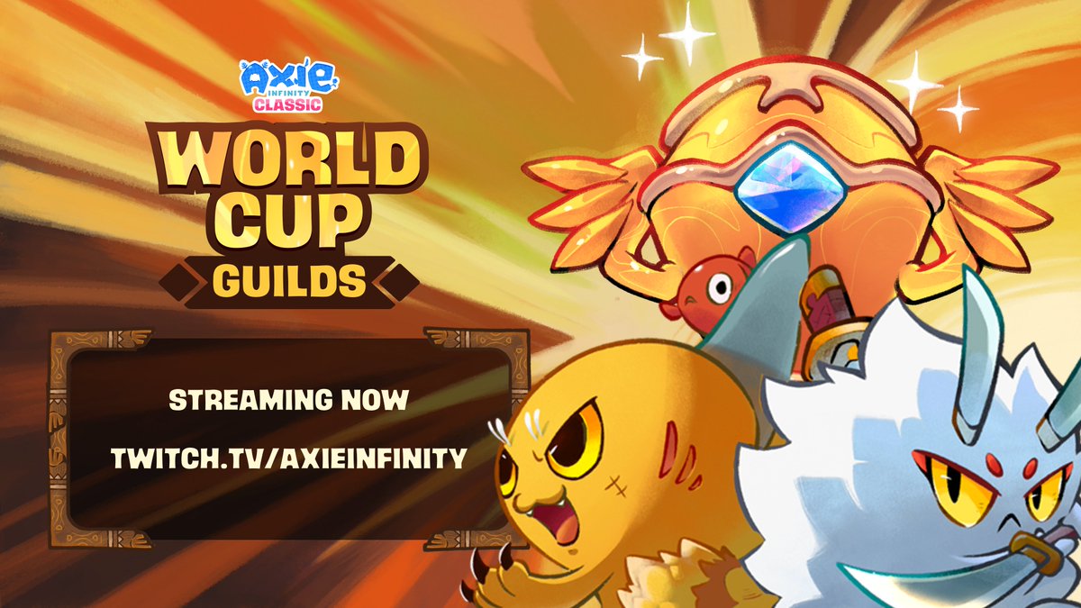 AxieInfinity's tweet image. Axie Classic Guild World Cup Streaming Now

• BLMS 1 and INB A dominated Day 1.
• OSK 1 and INB B survived elimination.

Only four teams remain. Every match brings us closer to the champion. 🏆

Watch the action unfold live 👇

🔗: twitch.tv/axieinfinity