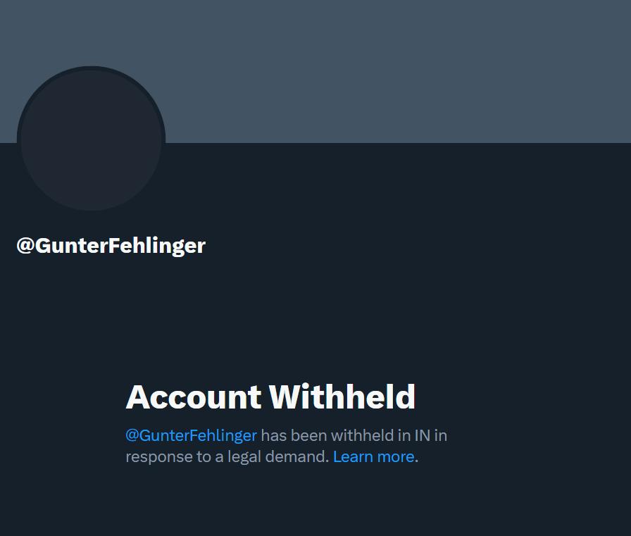 GunterFehlinger's tweet image. India is blocking me
In EU I am free to speak
But @elonmusk call EU to ExEU
I call for ExIndia and ExPropriate @elonmusk from @x