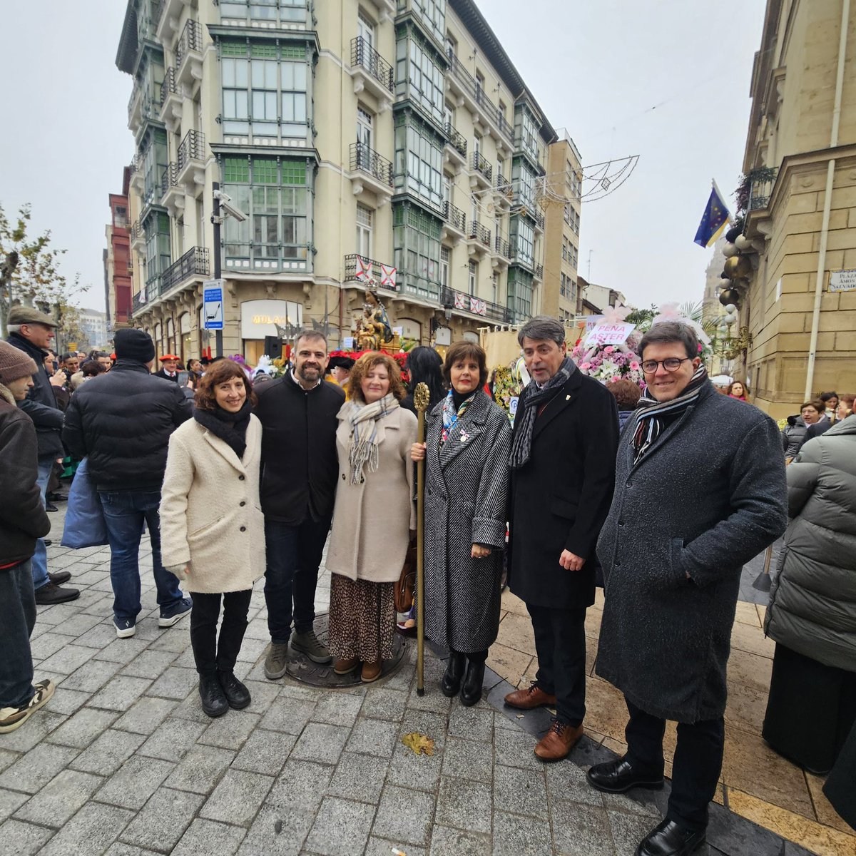 PSOELogrono's tweet image. Asistimos este domingo a los actos de homenaje a la Patrona de #Logroño, la Virgen de la Esperanza.