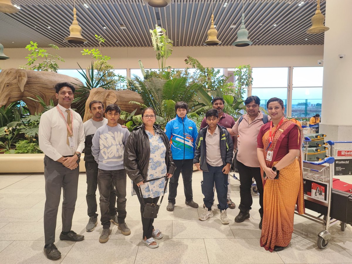 gokulsivakumar's tweet photo. All our trip in Air India in AI 3392 from Bhopal to Bangalore was an amazing journey . Especially our sincere gratitude to the staff Mr. nikhil &amp; Ms. Emma  Desouza for their extraordinary and excellent support to guide us to check out and they made our journey awesome. @airindia https://t.co/jPgIIusLDr