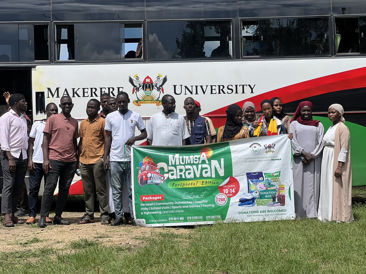 MUMSA1972's tweet photo. The 5-day MUNSA Caravan in Fort Portal has successfully ended 🎉
Grateful to Makerere University students and the support from the University Office, Office of the Imaam, Office of the President, MUMSA Executive, MUMSA 3K, VC’s Office, Dean’s Office, and Director IUIU. 🤝✨ https://t.co/aWM3Kc1mHU