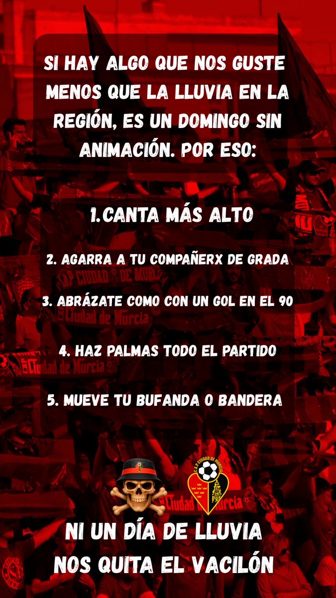 LaBandaRojineg1's tweet image. 📣Instrucciones en caso de lluvia📣

NI UN DÍA DE LLUVIA NOS QUITA EL VACILÓN