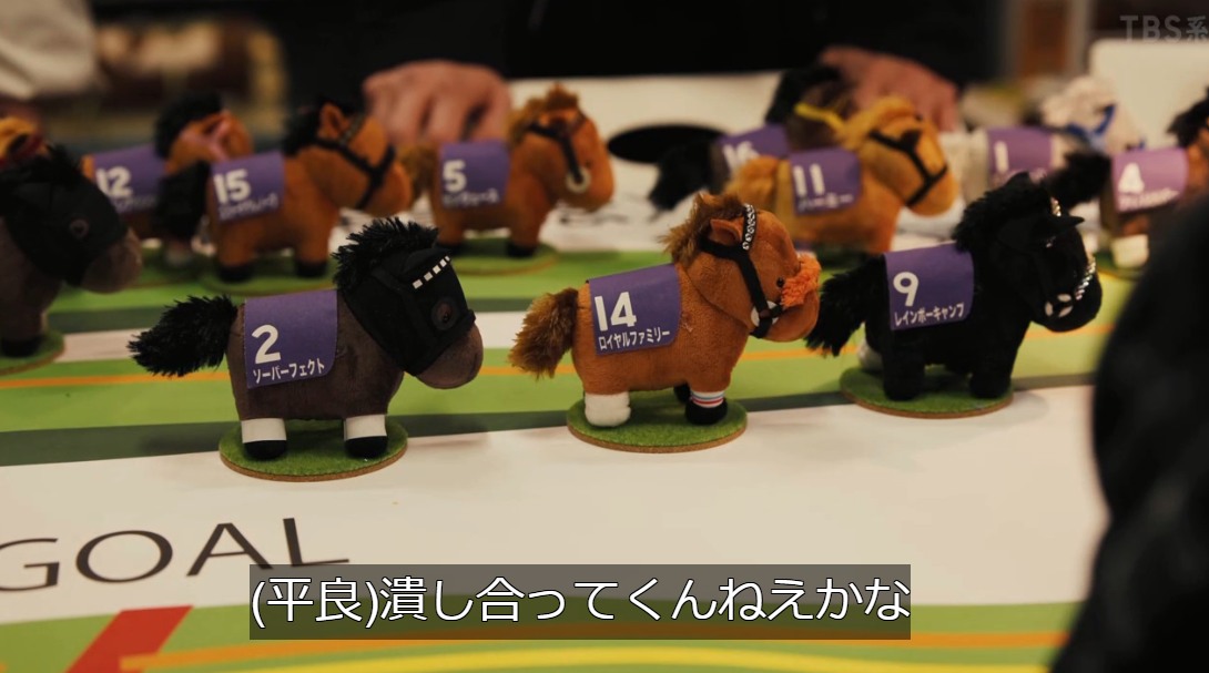馬のぬいぐるみ使って有馬記念の作戦会議するシーン可愛すぎる…現実で