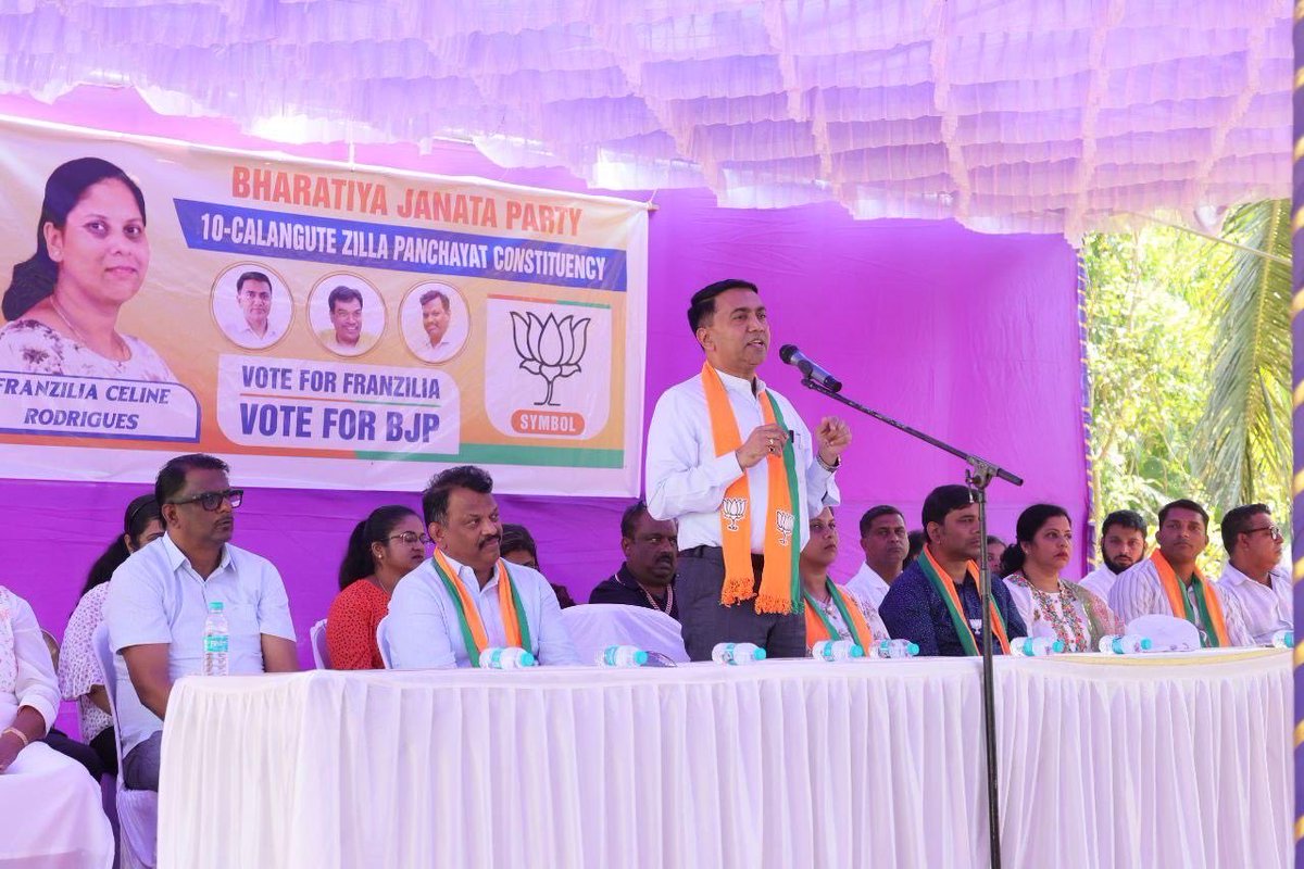 DrPramodPSawant's tweet image. The public response during our BJP outreach in the Calangute Zilla Panchayat Constituency was truly encouraging. Joined our candidate Smt. Franzilia Rodrigues along with MLA Shri @MichaelLobo76 and our committed karyakartas.