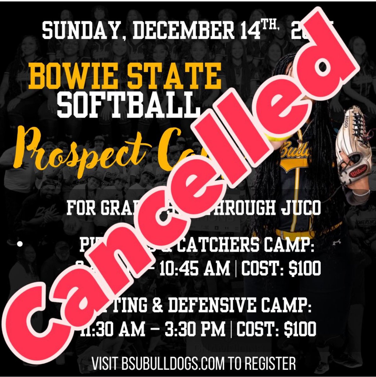 Bowie State Softball tweet media