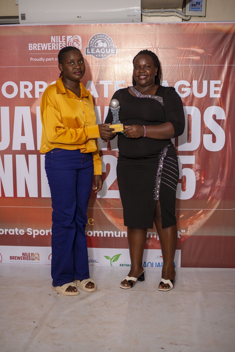 <a href="/crown_beverages/">Crown Beverages Ltd</a> <a href="/ADEAJOSHUA23/">JOSHUA ADEA ODONGO</a> <a href="/dfcugroup/">dfcu Bank</a> <a href="/downtownfclira/">Downtown Fc</a> <a href="/egolelawrence/">Egole Lawrence</a> <a href="/OlwolJr/">Ben Olwol</a> <a href="/UgandaRedCross/">Uganda Red Cross Society</a> <a href="/JaneRuth_Aceng/">Dr. Jane Ruth Aceng Ocero</a> Annet Atim of <a href="/dfcugroup/">dfcu Bank</a> Bank shines as the Female Player of the Season 2025. Her skill, determination, and consistency stood out throughout the #LiraCorporateLeague season. Congratulations on this well-earned recognition, an inspiration to women in corporate sport.