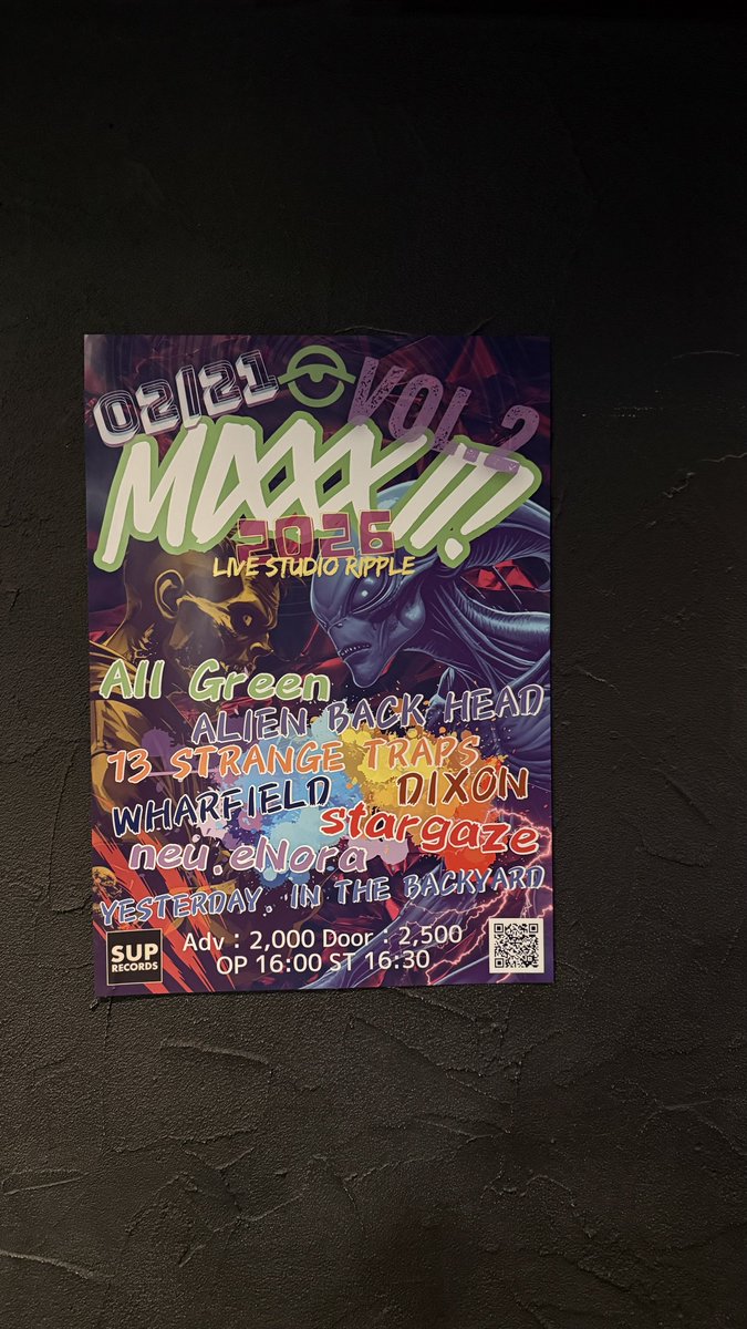 福島のライブハウスAREA559さんにもポスター貼っていただきました！