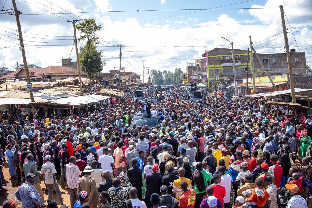 WilliamsRuto's tweet photo. The journey of transforming Kenya is charging forward at full speed across all our 47 counties.
In Kiambu County, for example, in under three years, we have invested more than KSh4.5 billion in the construction of 30 modern markets - the largest market infrastructure programme in the country - designed to accelerate the growth of small businesses and traders.
Our KSh5 trillion National Economic Independence Project will place our economy on a firm footing by generating jobs, creating wealth, and sustainably elevating Kenya to first-world status.
Let us work together to make this vision a reality.