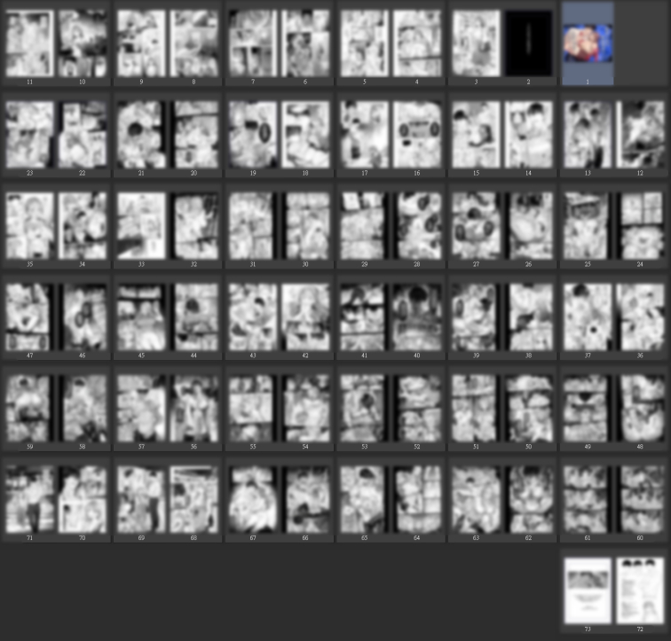 73ページにわたる同人誌を初めて描いたのですが、ついに完成しました...！