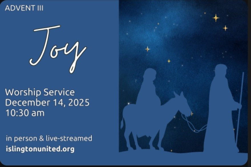 Join us this Sunday at 10:30am, in-person or online for Sunday worship.