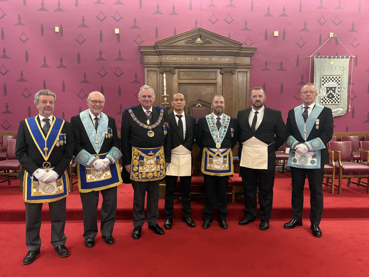 Enjoyable visit to Delphis Lodge 7769 last night for an excellent double Initiation ceremony and the opportunity to welcome our two newest Brethren into <a href="/PGLHerefords/">Herefordshire Freemasons</a>
