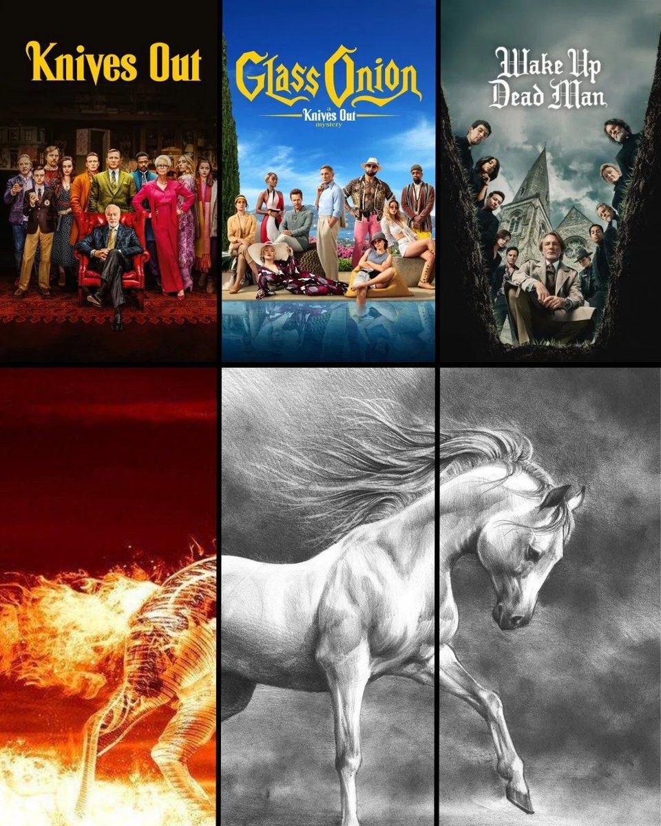 Rian Johnson's Knives Out trilogy.