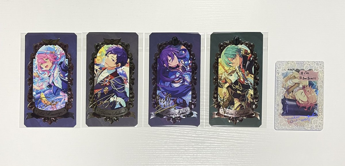 交換】 あんスタ Museum card ミュージアムカード 譲)桃李 弓弦 マヨイ