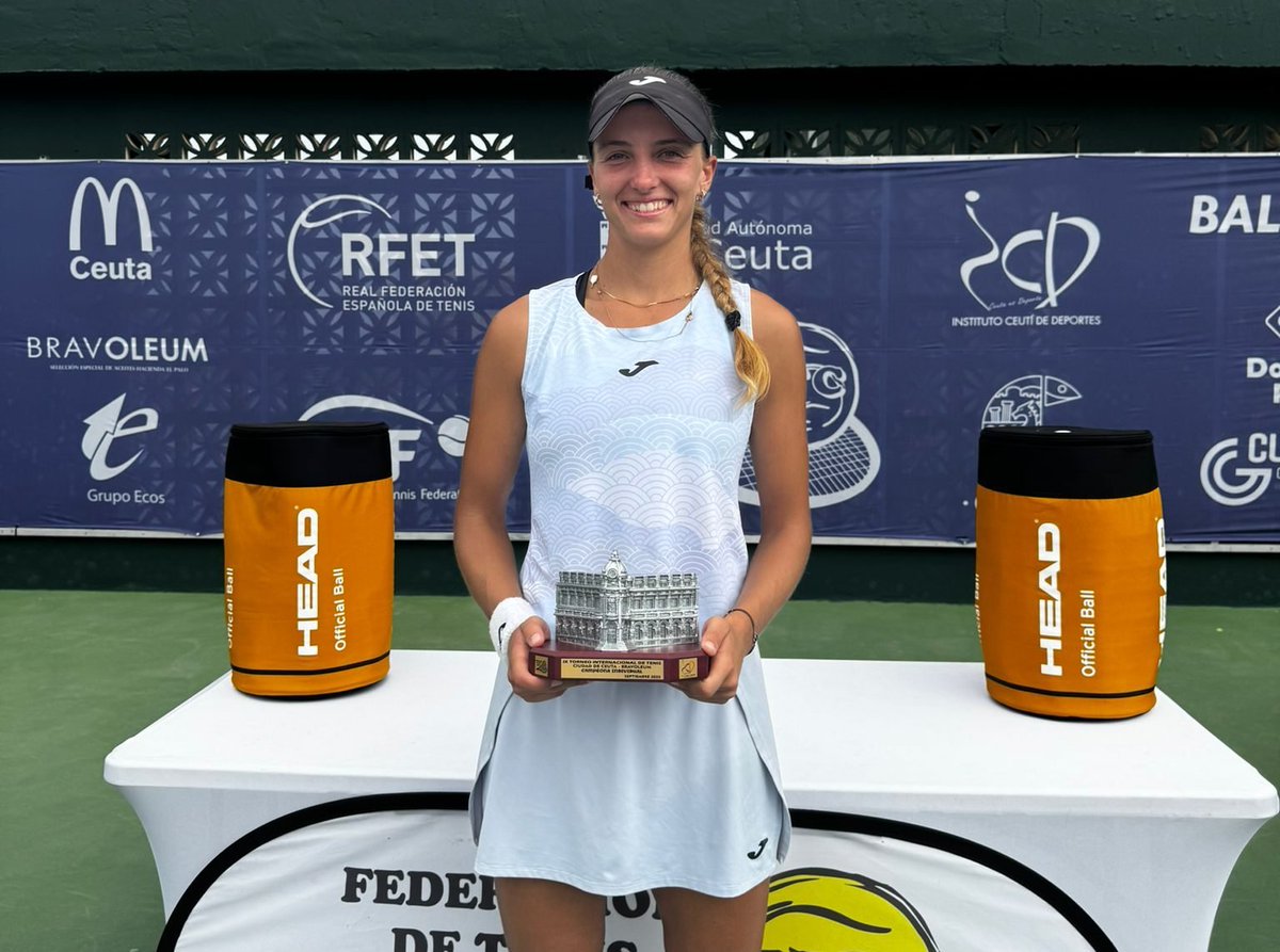 Nueva noticia positiva para el tenis español en el circuito menor 🇪🇸.

En su mejor año como profesional, María Aran Teixidó es campeona del W15 en Antalya. Por el camino, conisguió eliminar a las cabezas de serie primera y segunda, entre otras. 

¡Felicidades, María! 🎾