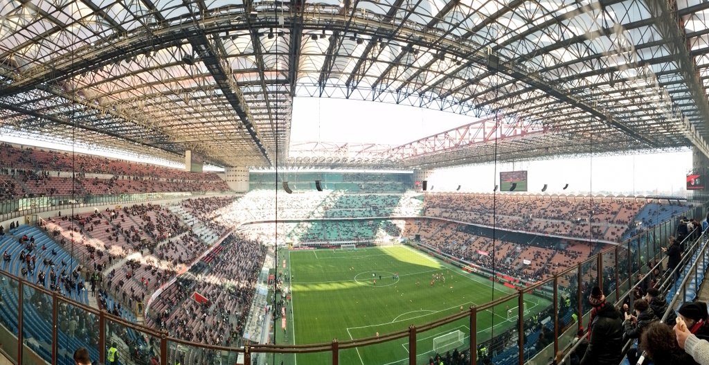Stadio Giuseppe Meazza, <a href="/acmilan/">AC Milan</a> v <a href="/SassuoloUS/">U.S. Sassuolo</a> #groundhopping
