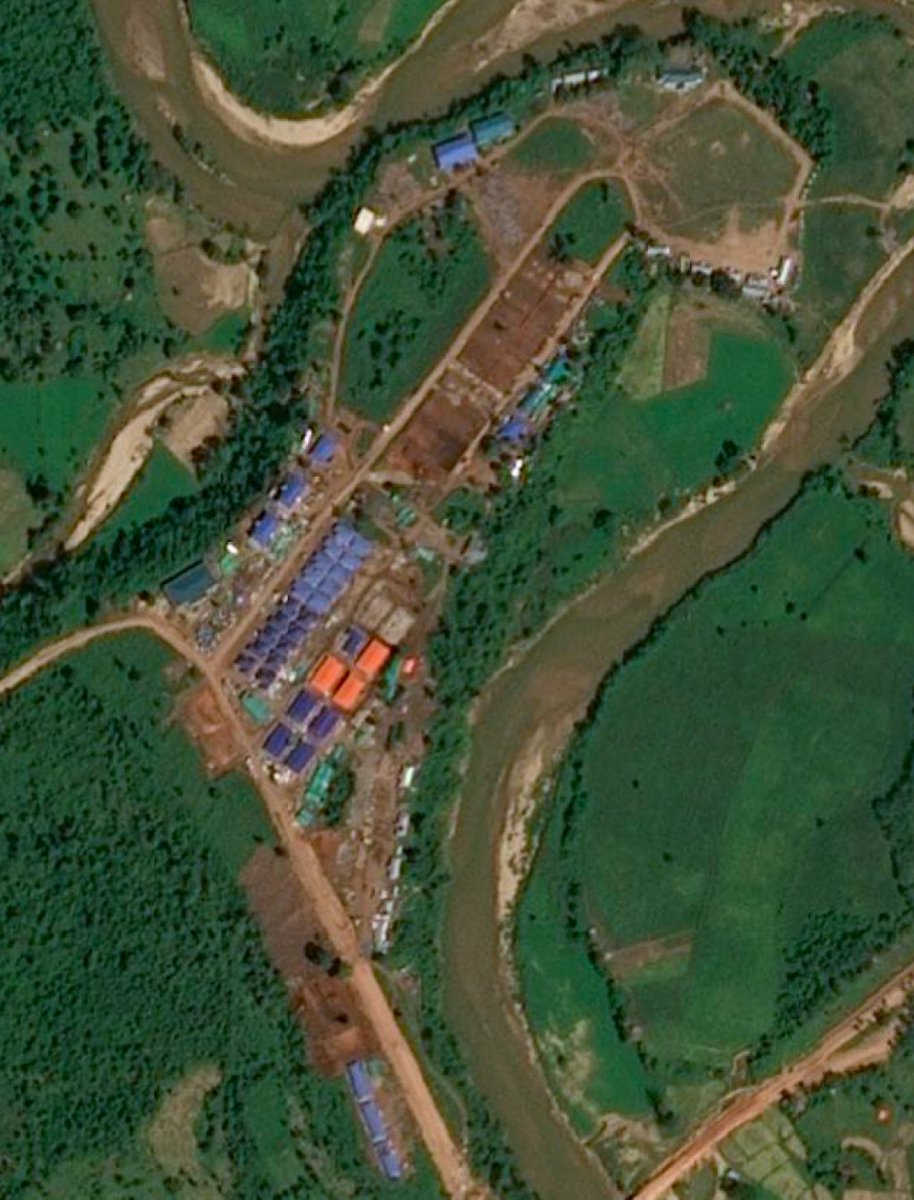 ScamCenterOrg's tweet photo. Myanmar authorities repeatedly issue public statements claiming progress in cracking down on scam compounds. However, the reality on the ground tells a very different story.
Only a small fraction of victims are actually able to return, while the vast majority are re-trafficked, with some sold into even more remote and inaccessible compounds. Evidence indicates that BGF has rapidly constructed new scam compounds deep inside Myanmar, effectively replacing those that were nominally “dismantled.”
This raises a fundamental question: What is truly being stopped? Are these actions meant to curb criminal expansion—or merely to manage appearances while scam operations continue to grow?
Reports suggest that only around 2,500 Starlink terminals were disabled, after which enforcement stalled, despite the emergence of newly built compounds that continue operating with connectivity intact. One such newly identified site has been provisionally designated as the “BGF Duang Scam Compound.”  https://t.co/FPwNJ4Vs7E
Media coverage surrounding these operations is often intense—but frequently incomplete, selective, or misleading. Critical facts are omitted, while narratives of “success” are amplified. As a result, the voices of victims are silenced, and the public is presented with half-truths and false assurances.
When journalism abandons verification and depth in favor of repetition and spectacle, it becomes indistinguishable from the disinformation that enables these compounds to survive. Superficial reporting without serious investigation does not expose crime—it obscures it, misleads the public, and enables continued abuse.
#ScamCompound #Myanmar #Humantrafficking
