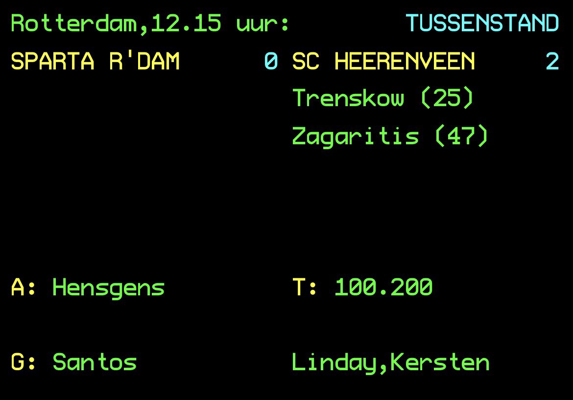 Dan komen er meer dan 100.000 mensen kijken… Sta je met 0-2 achter… #spahee #spasch #sparta #scheerenveen #eredivisie