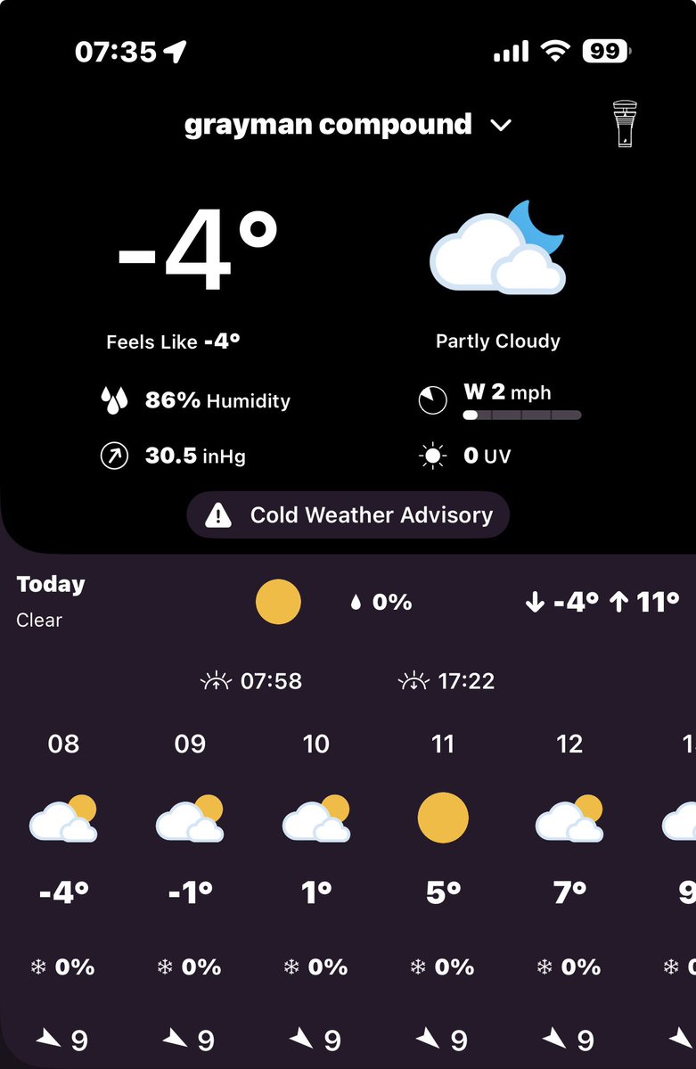 ❄️ HOLY CRAP it’s BRUTAL – -4°F now, “warming” to -1°F!
But ham radio waits for NO ONE! LIVE POTA activation from the frozen park at 9AM EST – coffee steaming, radios cranking!
Tune in: youtube.com/live/A_bWcqXGp…

#POTA #HamRadio #FreezeYourAntennaOff 📡🔥