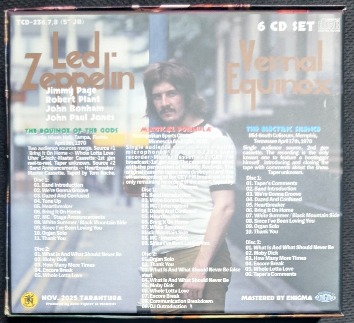 ジャック・ヴィヨン、COMME、海外版超希少レゾネ、新品額付 Led Zeppelin『Vernal Equinox』(6CD TARANTURA) ·1970/4/9 Tampa