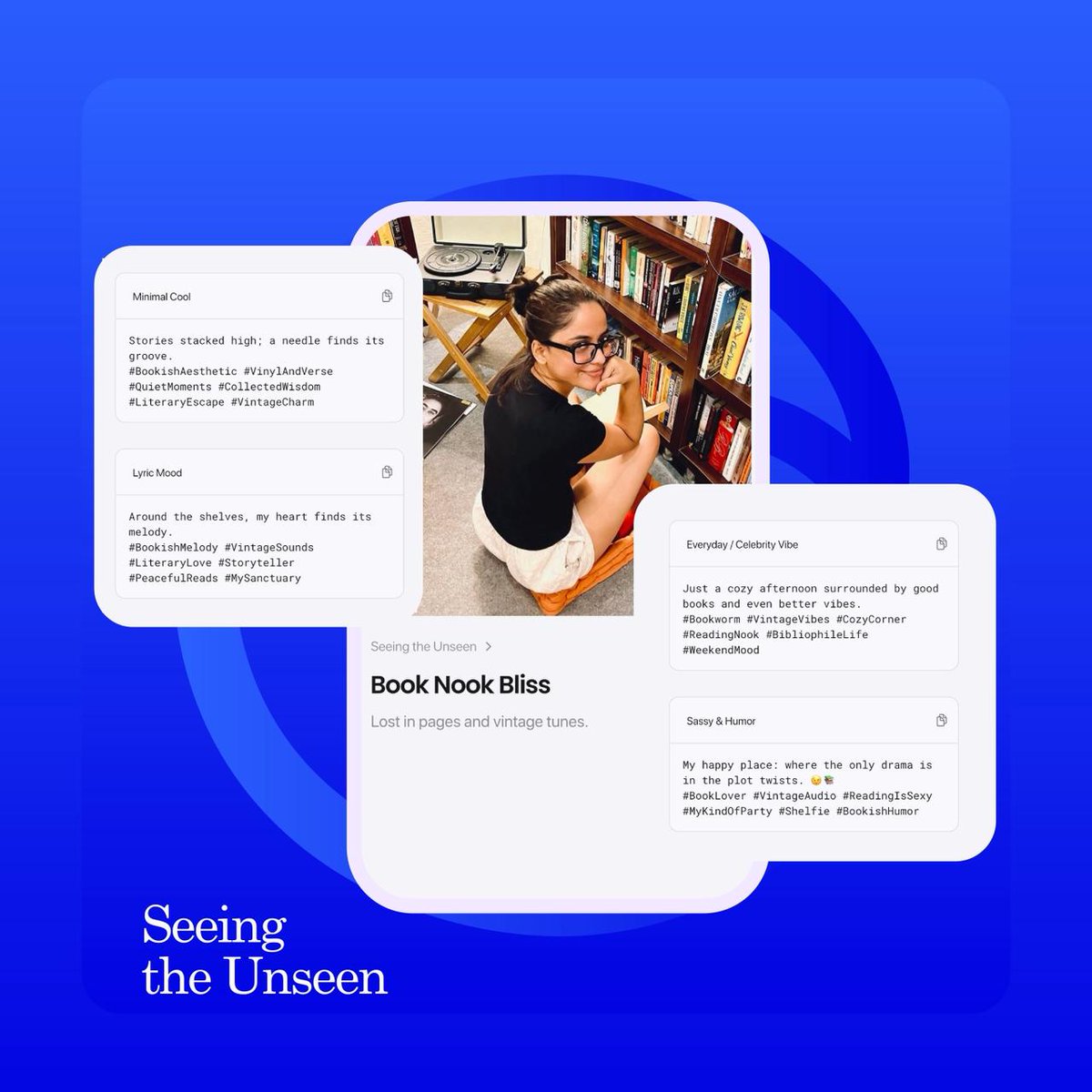 Chance_vision's tweet photo. Caption Snap is basically your caption generator with zero writer’s block👀
Use it now - your posts deserve better😌
Try it:➡️ https://t.co/TMQ0ZCLrKP
#AI #Artificialintelligence #ai #ChanceAl #VisualAl #TechCulture #history #SeeingTheUnseen #curiositylens #visualart #chancevisual #captioninspo
#captionsnap