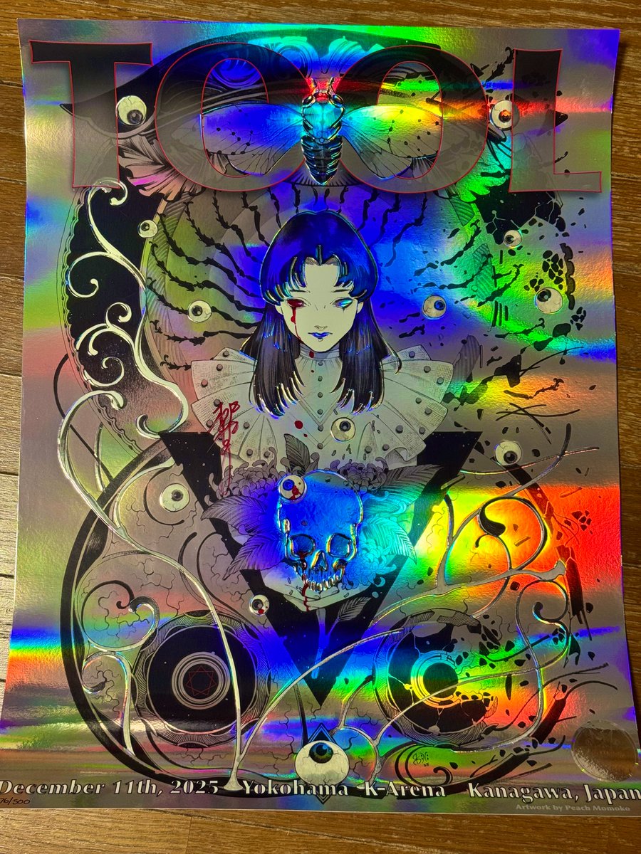 すごいポスターが完成！！ tool 横浜公演のポスターに、桃桃子先生