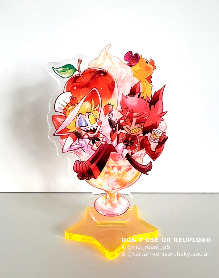 12月21日【COMIC CITY 東京 152】
WELCOME TO HELL’S HOTEL 5
お品書き&amp;新刊表紙&amp;本文サンプル&amp;アクスタサンプルです
※アラスター中心で全年齢且つカプなしweb再録ですが私が描いているためルシファーかニフティがアラスターと一緒にいる絵はいくつかあります
※漫画は収録していません