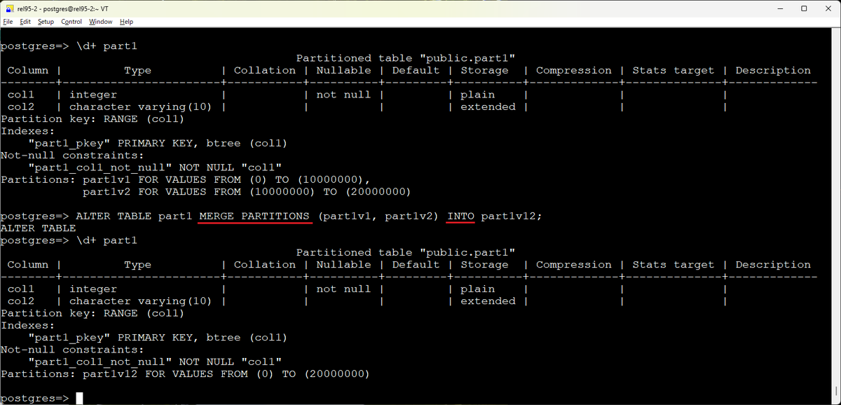 nori_shinoda's tweet photo. PostgreSQL 19 dev: Implement ALTER TABLE ... MERGE PARTITIONS ... command
Author: Dmitry Koval
https://t.co/f9bkczdMnS https://t.co/9tdngbVFY1