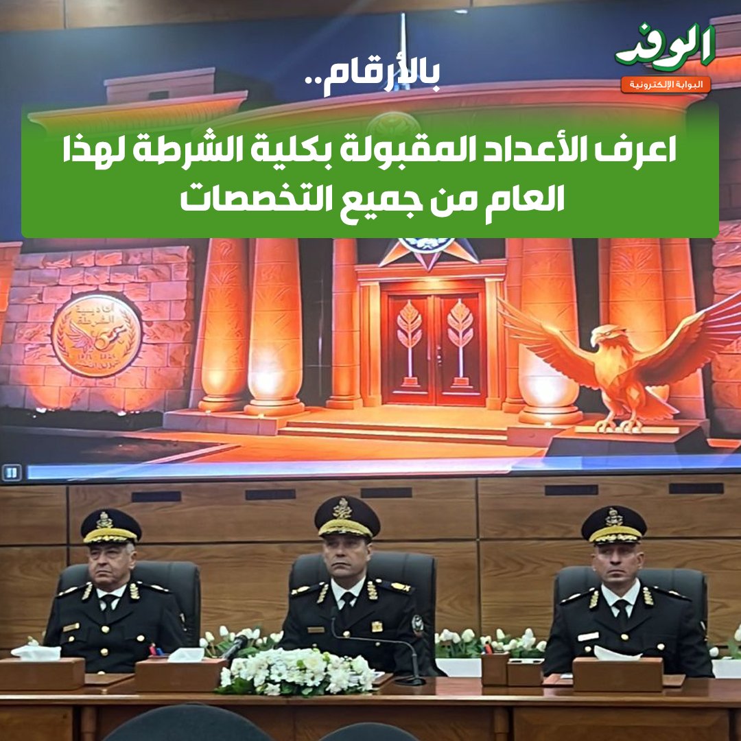بوابة الوفد| بالأرقام.. اعرف الأعداد المقبولة بكلية الشرطة لهذا العام من جميع التخصصات 