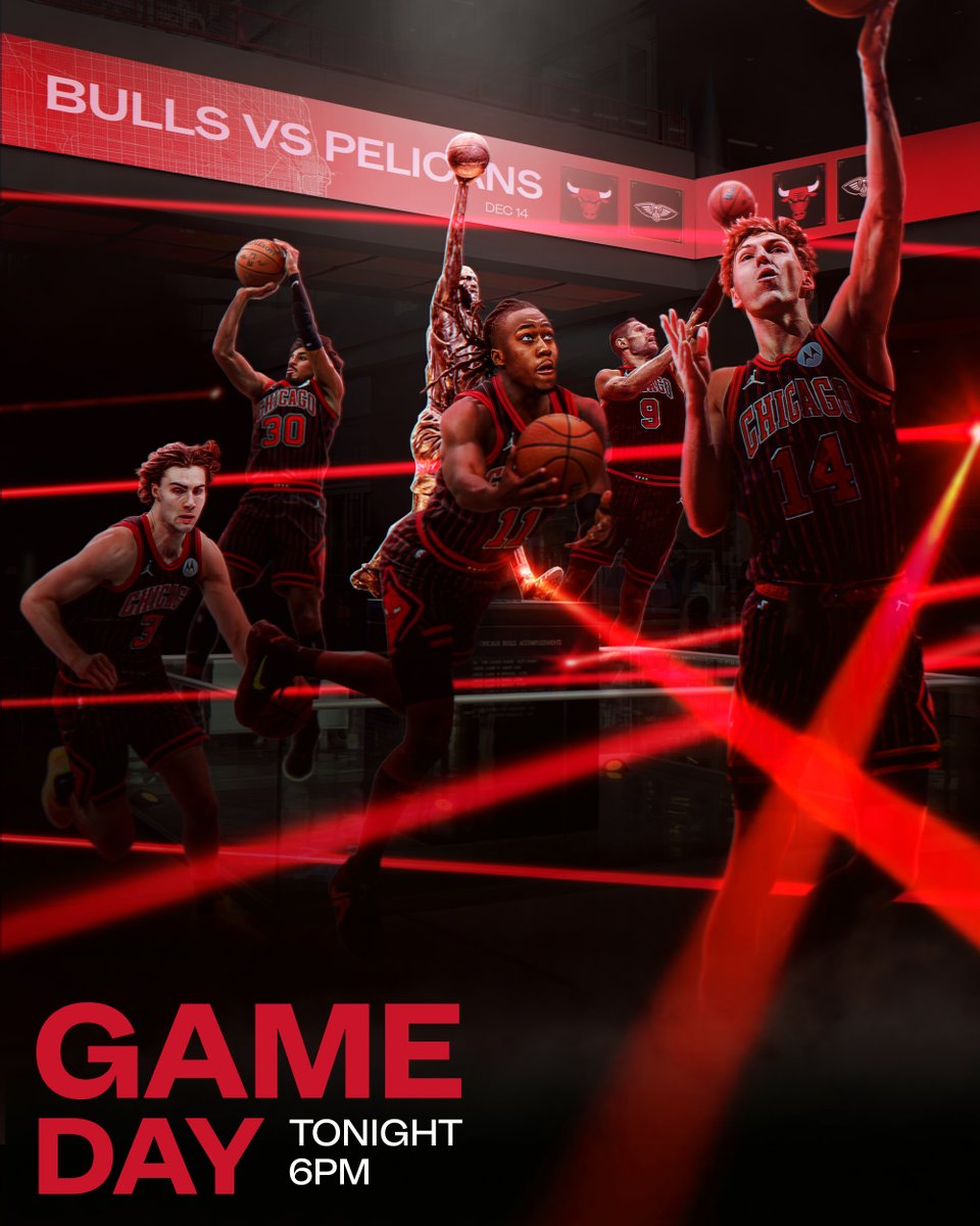 In the pinstripes for Bulls-Pelicans.
⏰ 6:00 pm CT
📺 @CHSN__
📻 @670TheScore