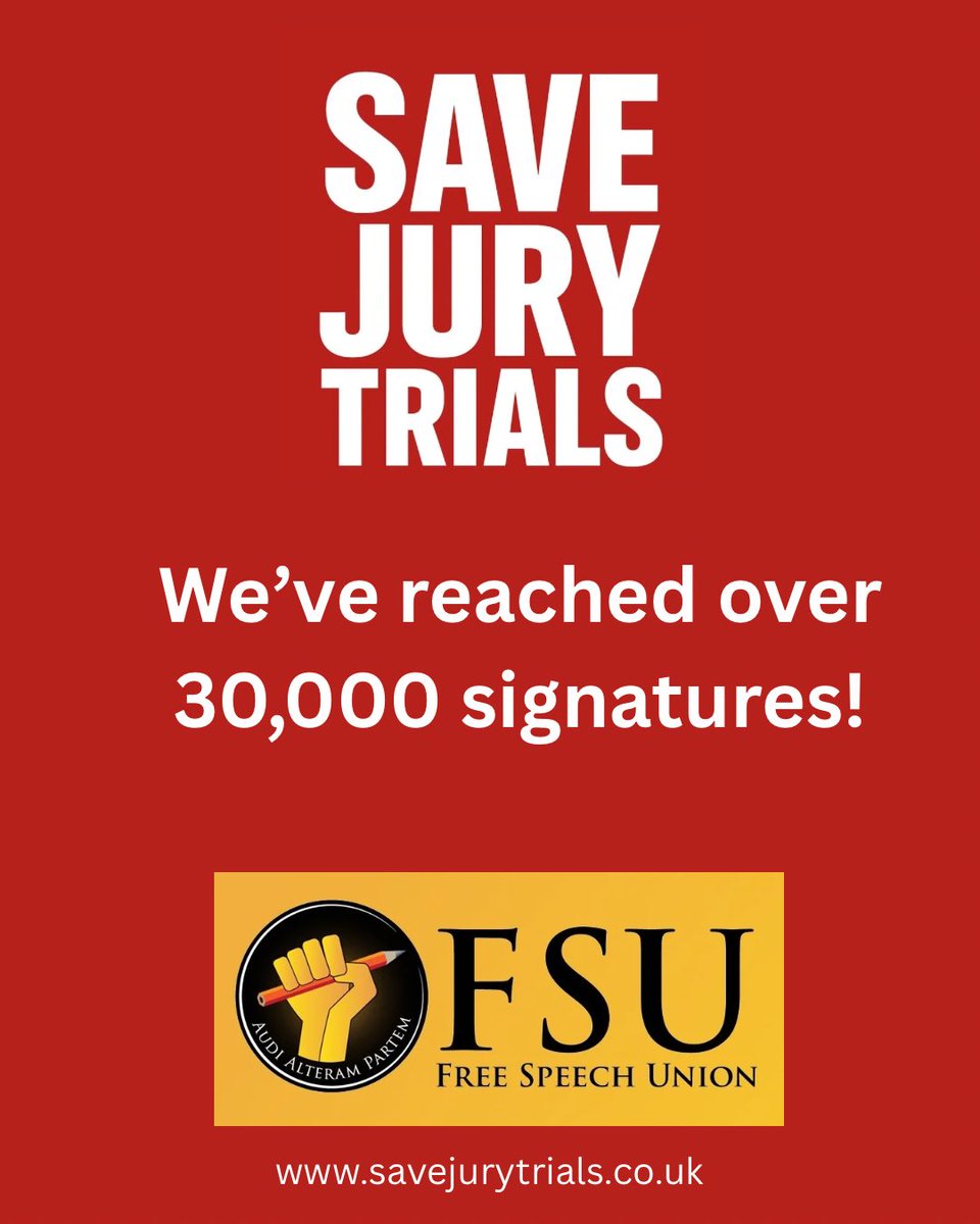David Lammy has launched the biggest assault on English liberty — particularly free speech — in over 800 years.

This is one of the biggest fights the Free Speech Union has ever taken on.

We are calling on the Government to guarantee our right to trial by jury.

Our petition has