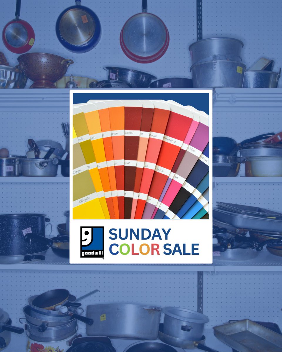 GoodwillNJ's tweet image. Color Sale Sunday is here.
RED and BLUE are your golden tickets to $3 and $2 finds.
Happy thrifting.