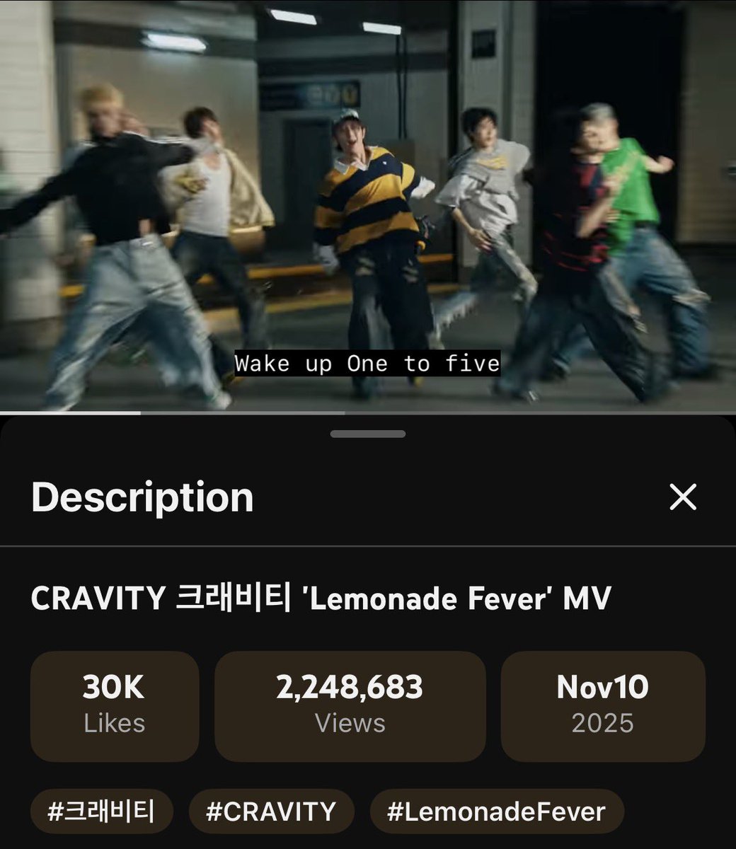 LUVITYs, we will be here for another hour. Joins us if you can ~

Every stream helps us to reach our goal 💛🍋

#CRAVITY_DaretoStream