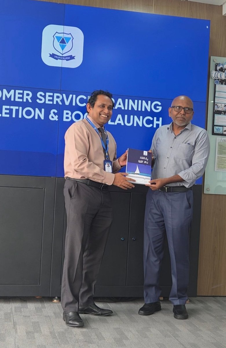 Dhiraasaakuraane Faseyha Goitthah has been published by Villa College. The book was launched by Vice Rector Dr. Ali Najeeb. Book is available at the College.