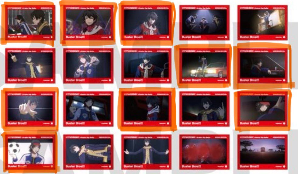 交換】ヒプマイ ヒプムビ ステッカー 譲：vol.1 vol.3 一郎 三郎 空却