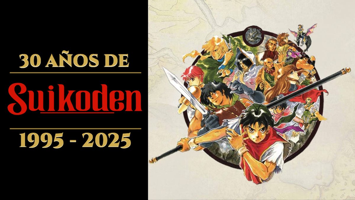 ¡Hoy celebramos 30 años del legendario SUIKODEN!