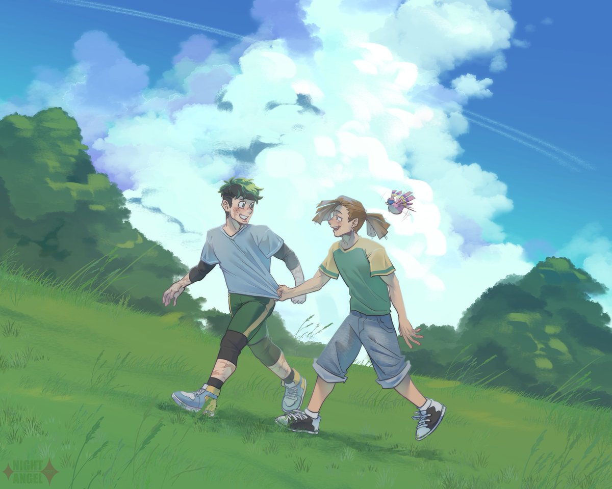 Angel_Ewgeha's tweet photo. — I hope you don't come to Oteon anymore. I'm in trouble with you. Do some hero work in Japan.

— I will definitely come to see you..

— No, you don't have to.. —  Rody said, holding back the smile on his face.

[ #RodyDeku #MHA #MyHeroAcademia #bnha ] https://t.co/MGxLHnFaqy