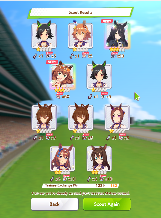 InclementHydra's tweet photo. IT HAPPENED ON A LONG SHOT!!!!!!!! Manhatten came home! #umamusume https://t.co/65vWWRwB8j