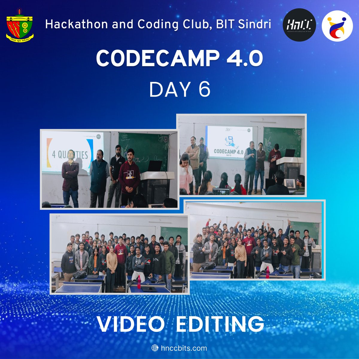 hnccbits's tweet image. Day 6 of CodeCamp 4.0 felt calm, focused, and confident. Participants brought together everything they learned—sharper thinking, clearer approaches, stronger mindset.
A meaningful pause before the final step. The journey continues. ✨

#HnCC #CodeCamp #BITSindri #LearnBuildGrow